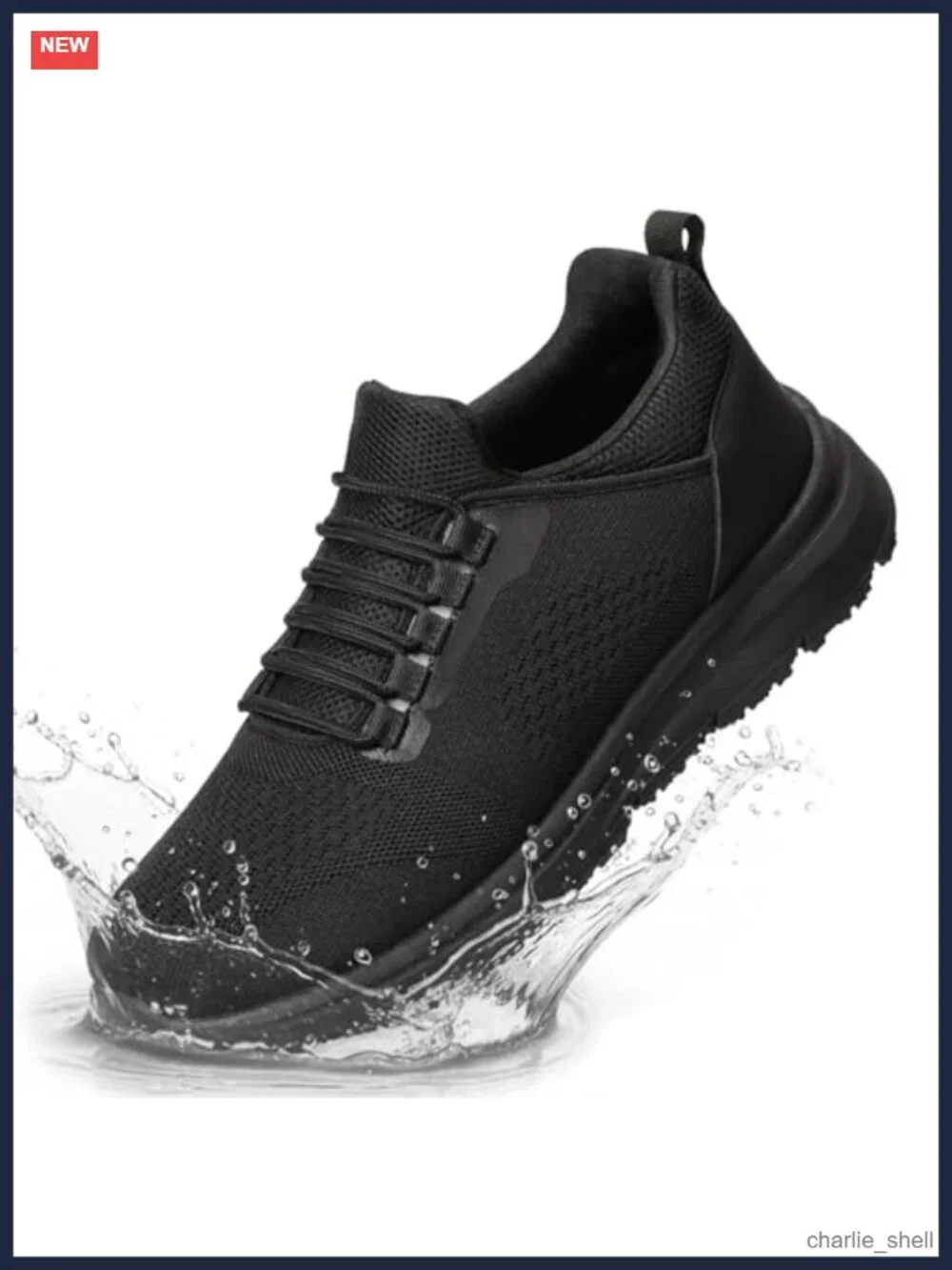 Men's Waterproof Breathable Non Slip Work Sneakers Kitchen Food Service Loafer